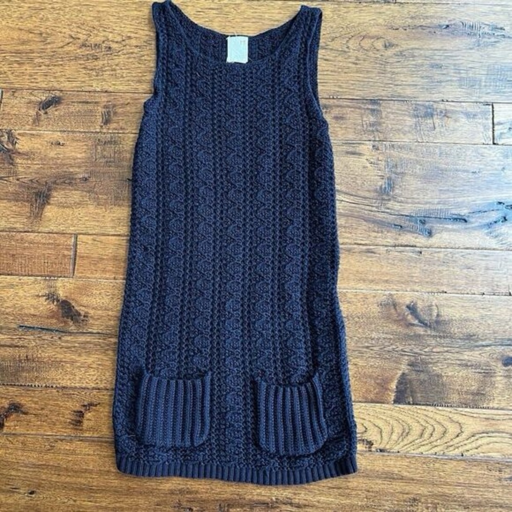 Anthropologie Far Away From Close crochet knit dress swim cover beach pool